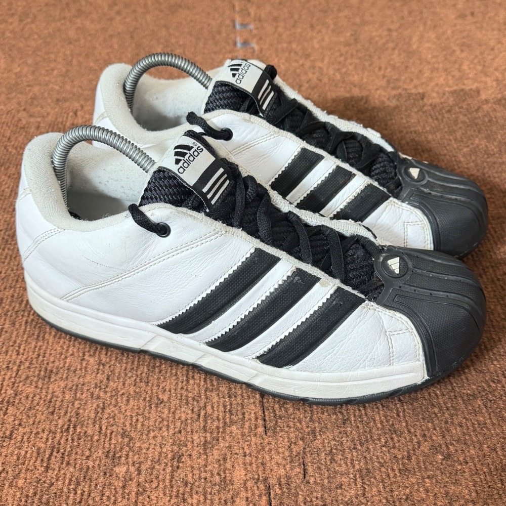 Adidas Superstar White Black Shell Toe Mens Sneakers 015149 Size 11 pickleball